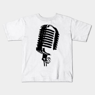 hip hop microphone Kids T-Shirt